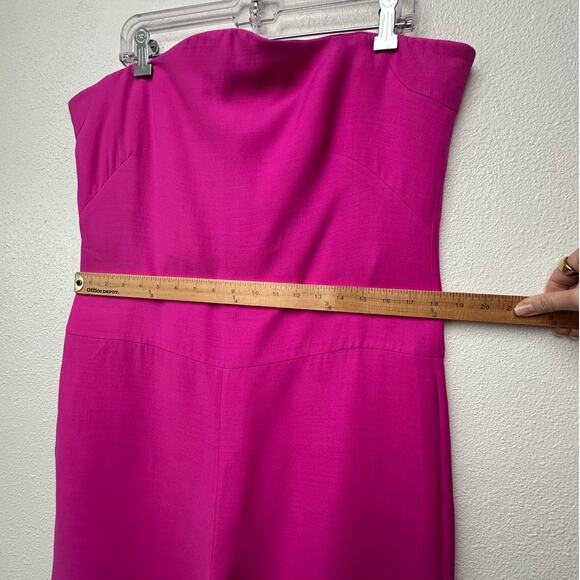 Valentino Pink Jumpsuit & Blazer Set Women IT 46/42 Strapless Wide Leg - Picture 15 of 16